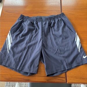 NWT Nike Black and White Athletic Shorts with Stripes